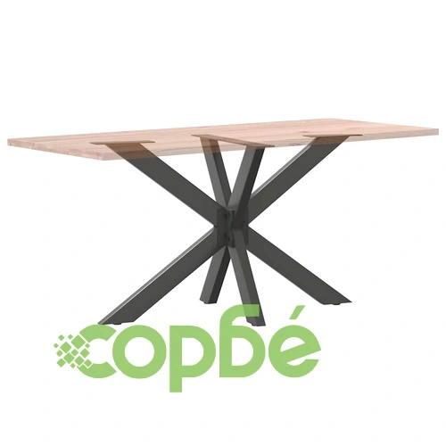 Стоманен крак за маса тип Паяк в антрацитов цвят 120x68x(72-73) см ➤ топ цена ➤ sorbe.bg