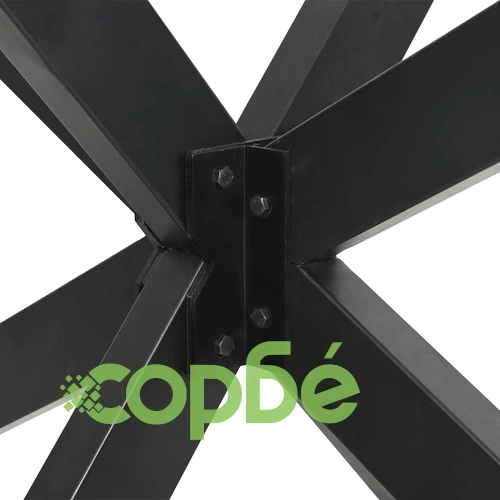 Стоманен крак за маса тип Паяк в антрацитов цвят 120x68x(72-73) см ➤ топ цена ➤ sorbe.bg