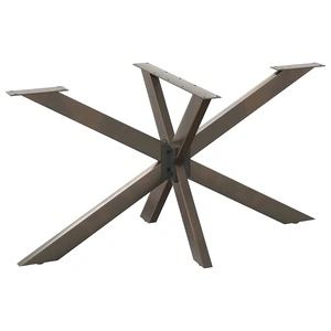 Метален крак за маса тип Паяк 150x78x(72-73) см от прахово боядисана стомана