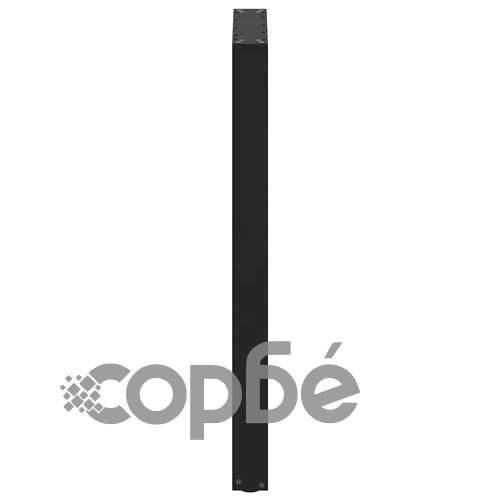 Крака за холна маса U-образни 2 бр черни 60x(100-101)см стоманени ➤ топ цена ➤ sorbe.bg