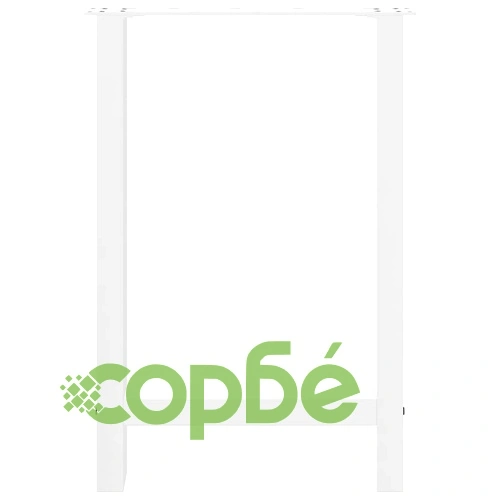 Крака за трапезна маса от стомана, бели, 2 бр., 60x(72-73) см ➤ топ цена ➤ sorbe.bg