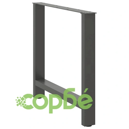 Крака за трапезна маса от стомана, антрацит, 2 бр., 70x(72-73) cm ➤ топ цена ➤ sorbe.bg