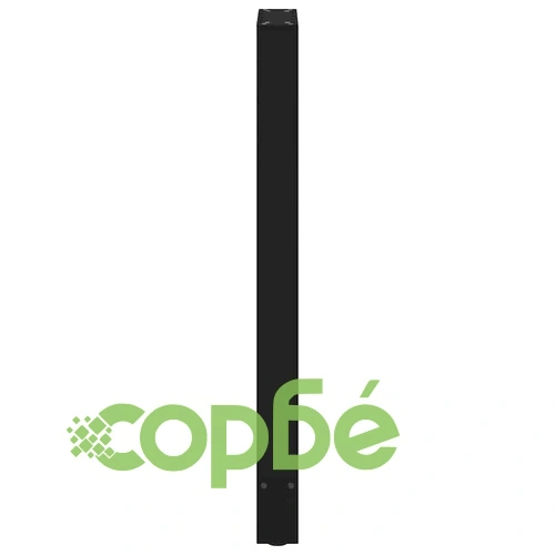 Крака за бар маса от стомана, черни, 2 бр., 40x(100-101) cm ➤ топ цена ➤ sorbe.bg