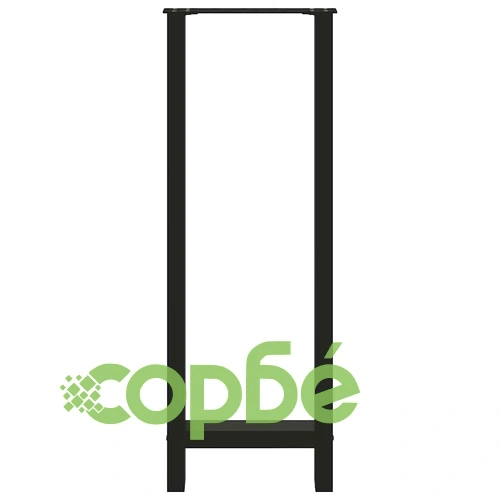 Метални Крака за Бар Маса 2 бр. - Черни, 40x(110-111) cm, Стомана ➤ топ цена ➤ sorbe.bg