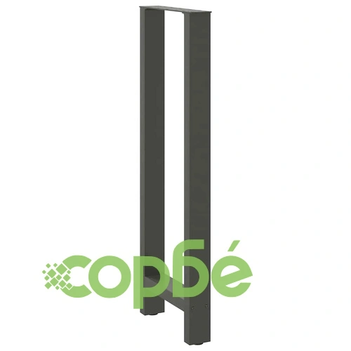 Крака за бар маса от стомана, антрацит, 2 бр., 40 x (110-111) см ➤ топ цена ➤ sorbe.bg