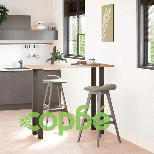 Крака за бар маса от стомана, антрацит, 2 бр., 50x110-111 см ➤ топ цена ➤ sorbe.bg