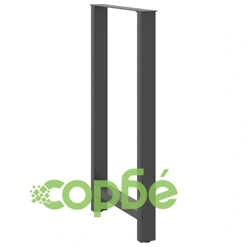 Крака за бар маса от стомана, Антрацит, 2 бр., 60x(110-111) см ➤ топ цена ➤ sorbe.bg