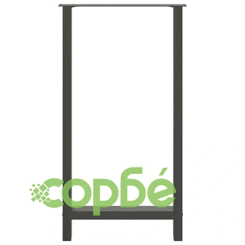 Крака за бар маса от стомана, Антрацит, 2 бр., 60x(110-111) см ➤ топ цена ➤ sorbe.bg