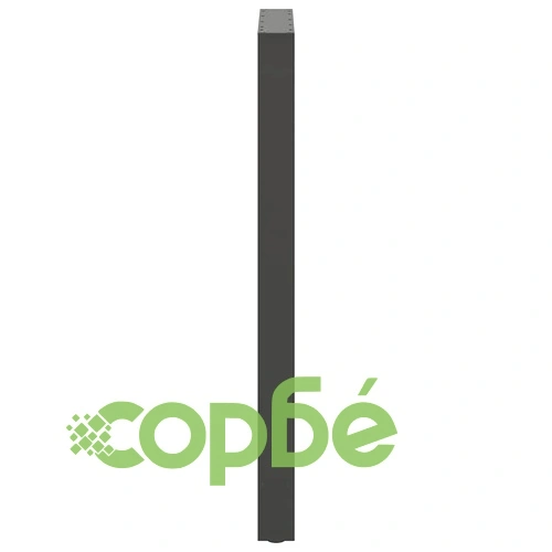 Крака за бар маса от стомана, Антрацит, 2 бр., 60x(110-111) см ➤ топ цена ➤ sorbe.bg