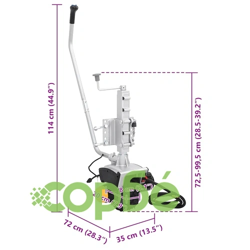 Електрически крик за ремарке с колела 12 V 550 W - Алуминий ➤ топ цена ➤ sorbe.bg