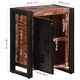 Нощно шкафче Multicolour 40x30x51 см от масивна възстановена дървесина