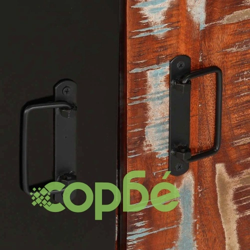 Конзолен шкаф Multicolour 90x35x75 см от Масивна Възстановена Дървесина ➤ топ цена ➤ sorbe.bg