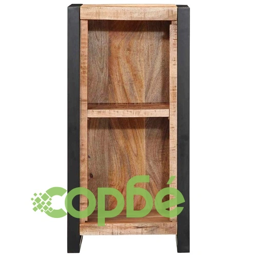 Нощна масичка от масивна дървесина манго 40x30x80 см кафяво ➤ топ цена ➤ sorbe.bg