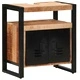 Шкаф за баня от масивна дървесина манго 55x35x60 см кафяв