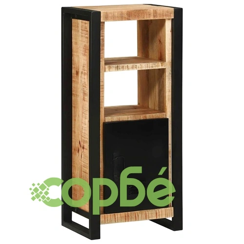 Шкаф за баня от масивна дървесина манго 40x30x90 см кафяв ➤ топ цена ➤ sorbe.bg