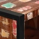 Шкаф за баня от масивна регенерирана дървесина 40x30x90 см кафяв