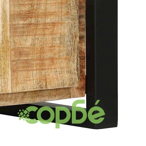 Шкаф-пейка от масивна дървесина манго 100x35x50 см кафяв ➤ топ цена ➤ sorbe.bg