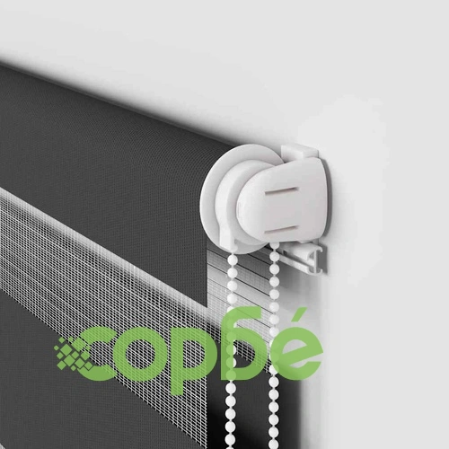 Зеброва щора черна 150x200 см, ширина на плата 145,9 см, полиестер ➤ топ цена ➤ sorbe.bg