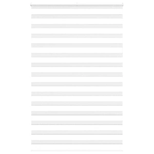 Зеброва щора бял 150x200 см, ширина на платно 145,9 см, полиестер