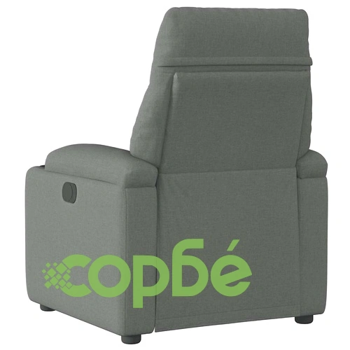 Реклайнер Тъмносив Текстилен Фотьойл с Функция за Накланяне ➤ топ цена ➤ sorbe.bg