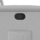 Фотьойл с функция за накланяне от плат в облачно сиво 72x90x99 см