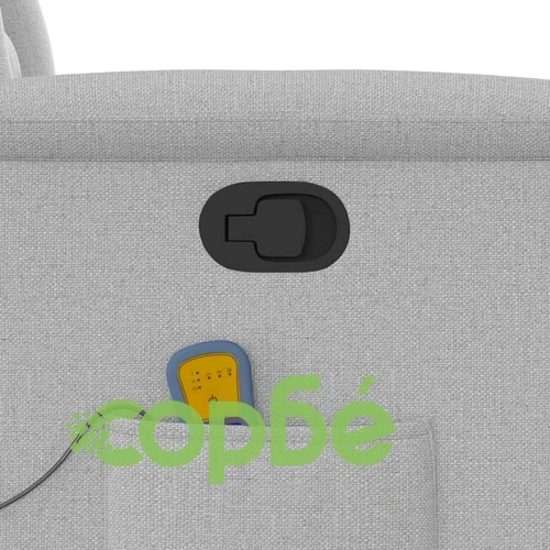 Масажен накланящ се стол Cloud Grey от плат 72x90x99 см ➤ топ цена ➤ sorbe.bg