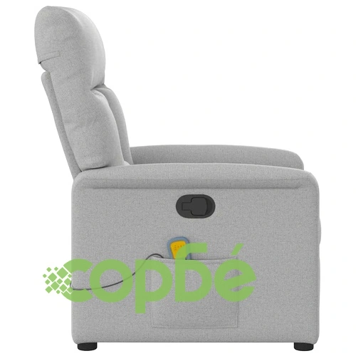 Масажен накланящ се стол Cloud Grey от плат 72x90x99 см ➤ топ цена ➤ sorbe.bg