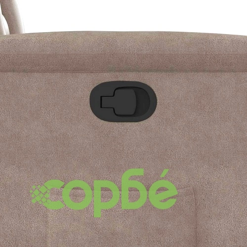 Реклайнер стол с ръчно накланяне, таупе микрофибър 72x90x99 см ➤ топ цена ➤ sorbe.bg