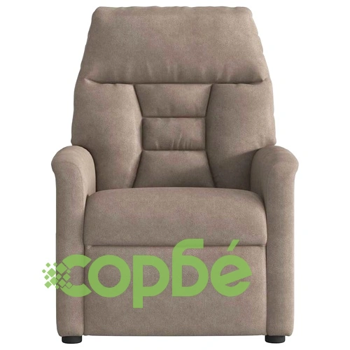 Реклайнер стол с ръчно накланяне, таупе микрофибър 72x90x99 см ➤ топ цена ➤ sorbe.bg