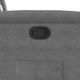 Реклайнер стол с ръчно накланяне - тъмносив микрофибър 72x90x99 см