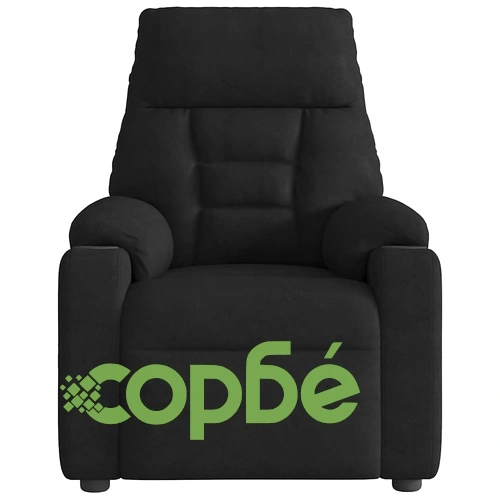 Реклайнер стол с микрофибърна тапицерия в черно, 72 x 90 x 99 см ➤ топ цена ➤ sorbe.bg