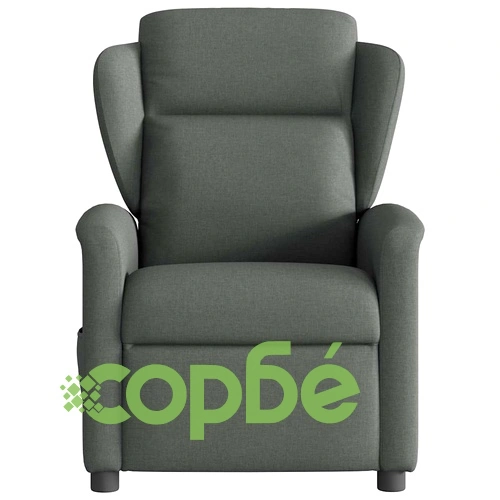 Реклайнер Тъмносив Текстилен Фотьойл с Функция за Накланяне ➤ топ цена ➤ sorbe.bg