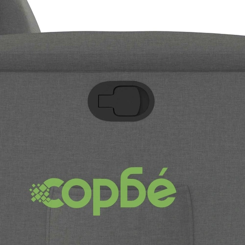 Реклайнер Тъмносив Текстилен Фотьойл с Функция за Накланяне ➤ топ цена ➤ sorbe.bg