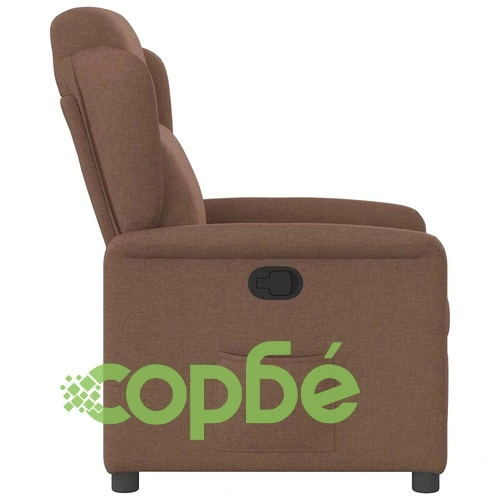 Наклоняем стол от текстил, кафяв, с регулируема облегалка и подлакътници ➤ топ цена ➤ sorbe.bg