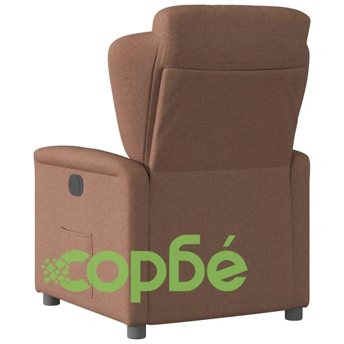 Наклоняем стол от текстил, кафяв, с регулируема облегалка и подлакътници ➤ топ цена ➤ sorbe.bg