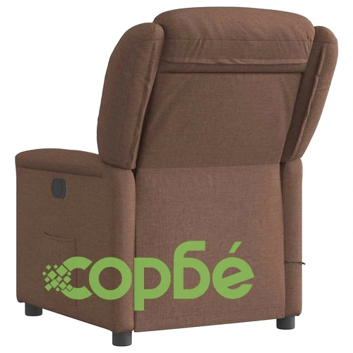 Масажен наклоняем стол от текстил, кафяв, с 6-точков вибрационен масаж ➤ топ цена ➤ sorbe.bg