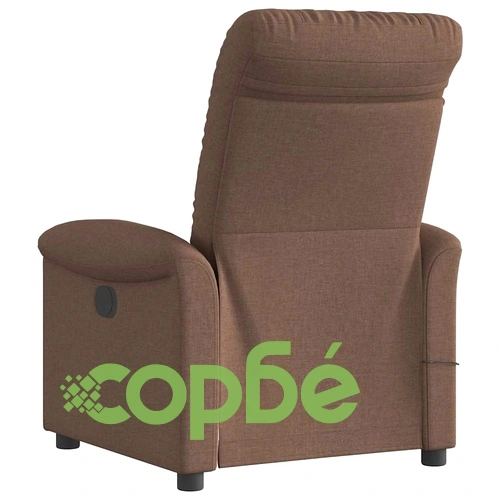 Масажен наклоняем стол от текстил, кафяв, 77 x 91,5 x 96 см ➤ топ цена ➤ sorbe.bg
