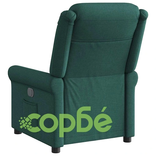 Наклоняем стол от текстил в тъмнозелен цвят с подлакътници и джоб ➤ топ цена ➤ sorbe.bg