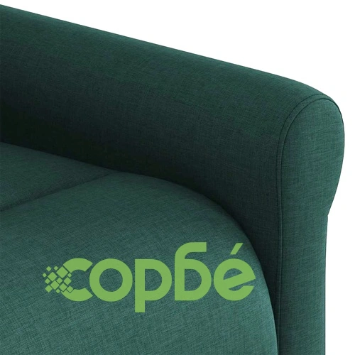 Наклоняем стол от текстил в тъмнозелен цвят с подлакътници и джоб ➤ топ цена ➤ sorbe.bg