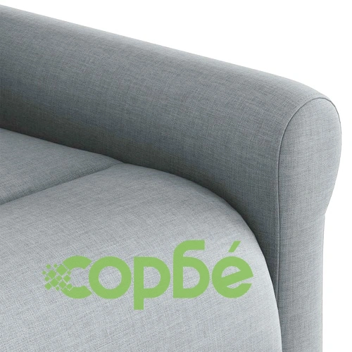 Реклайнер стол с текстилна тапицерия, светлосив, 72,5 x 87 x 100,5 см ➤ топ цена ➤ sorbe.bg