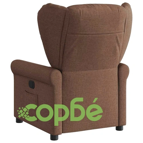 Наклоняем стол от кафява текстилна тапицерия с функция за релакс ➤ топ цена ➤ sorbe.bg