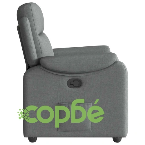 Реклайнер Фотьойл от Текстил, Тъмносив, 96x99x102 см ➤ топ цена ➤ sorbe.bg