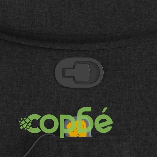 Масажен наклоняем стол с вибрационна функция, черен, текстил, 96x99x102 см ➤ топ цена ➤ sorbe.bg