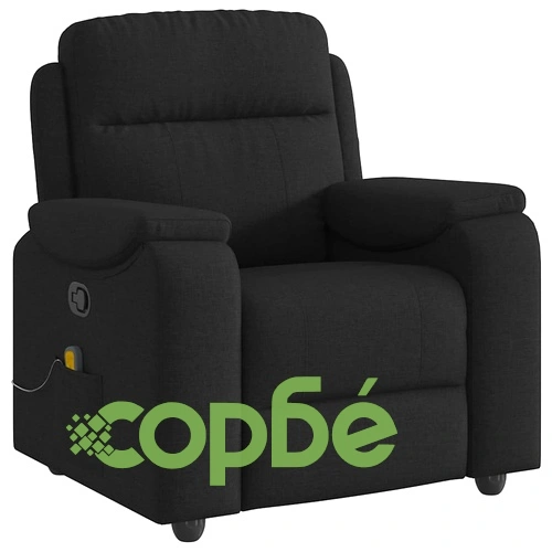 Масажен наклоняем стол с вибрационна функция, черен, текстил, 96x99x102 см ➤ топ цена ➤ sorbe.bg