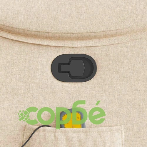 Масажен наклоняем стол с вибрационна функция, кремав, текстил, 96 x 99 x 102 см ➤ топ цена ➤ sorbe.bg