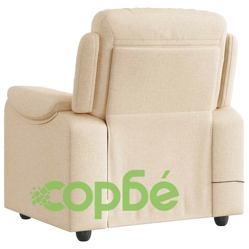 Масажен наклоняем стол с вибрационна функция, кремав, текстил, 96 x 99 x 102 см ➤ топ цена ➤ sorbe.bg