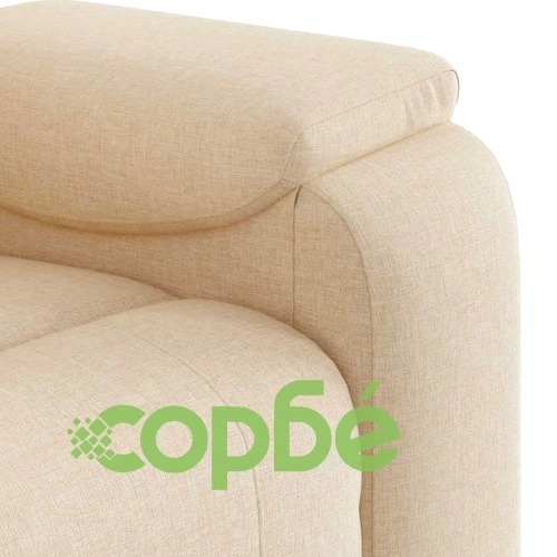 Масажен наклоняем стол с вибрационна функция, кремав, текстил, 96 x 99 x 102 см ➤ топ цена ➤ sorbe.bg