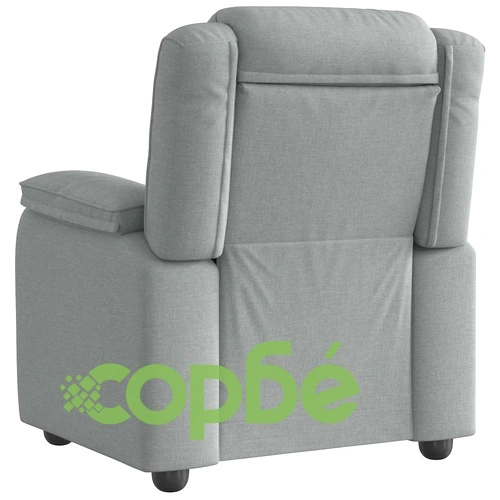 Реклайнер стол от текстил, светлосив, 96 x 99 x 102 см ➤ топ цена ➤ sorbe.bg