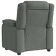 Реклайнер Фотьойл от Текстил в Тъмносив Цвят с Функция за Накланяне