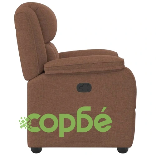 Наклоняем текстилен стол с дървено-метална рамка, кафяв, 96 x 99 x 102 см ➤ топ цена ➤ sorbe.bg